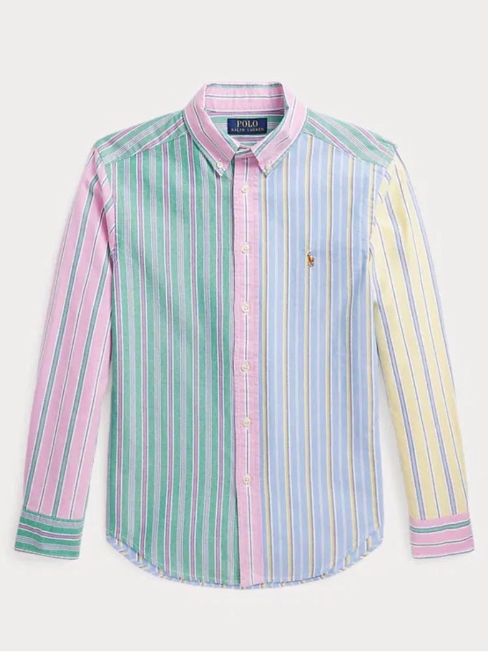 Polo by Ralph Lauren Men's Multi-Stripe Button-Down Shirt - Pastel